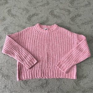 EUC Women's American Eagle Knit Sweater size Small Petite in Pink
